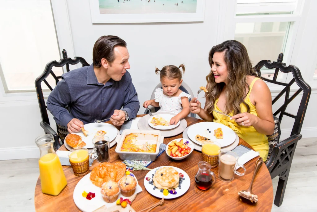 Daily Routines That Keep Families Healthy - A family having a healthy breakfast together